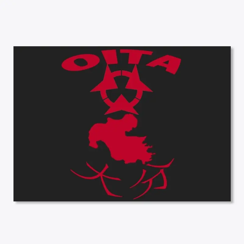 FLAG OF OITA + MAP